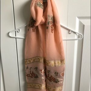 100% silk light scarf